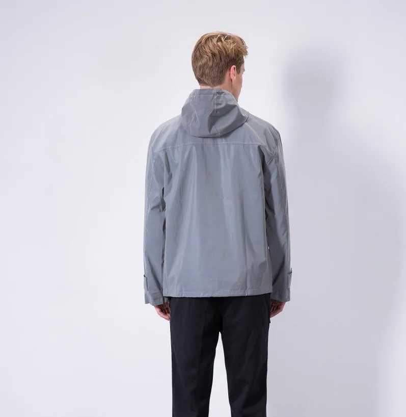 Men's Clothing outdoor sports street dance reflective windbreaker hooded jacket without hip hop jacket_voghion.com