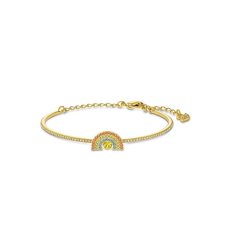 Braccialetto arcobaleno con cuore pulsante Braccialetto di cristallo con elemento femminile_voghion.com