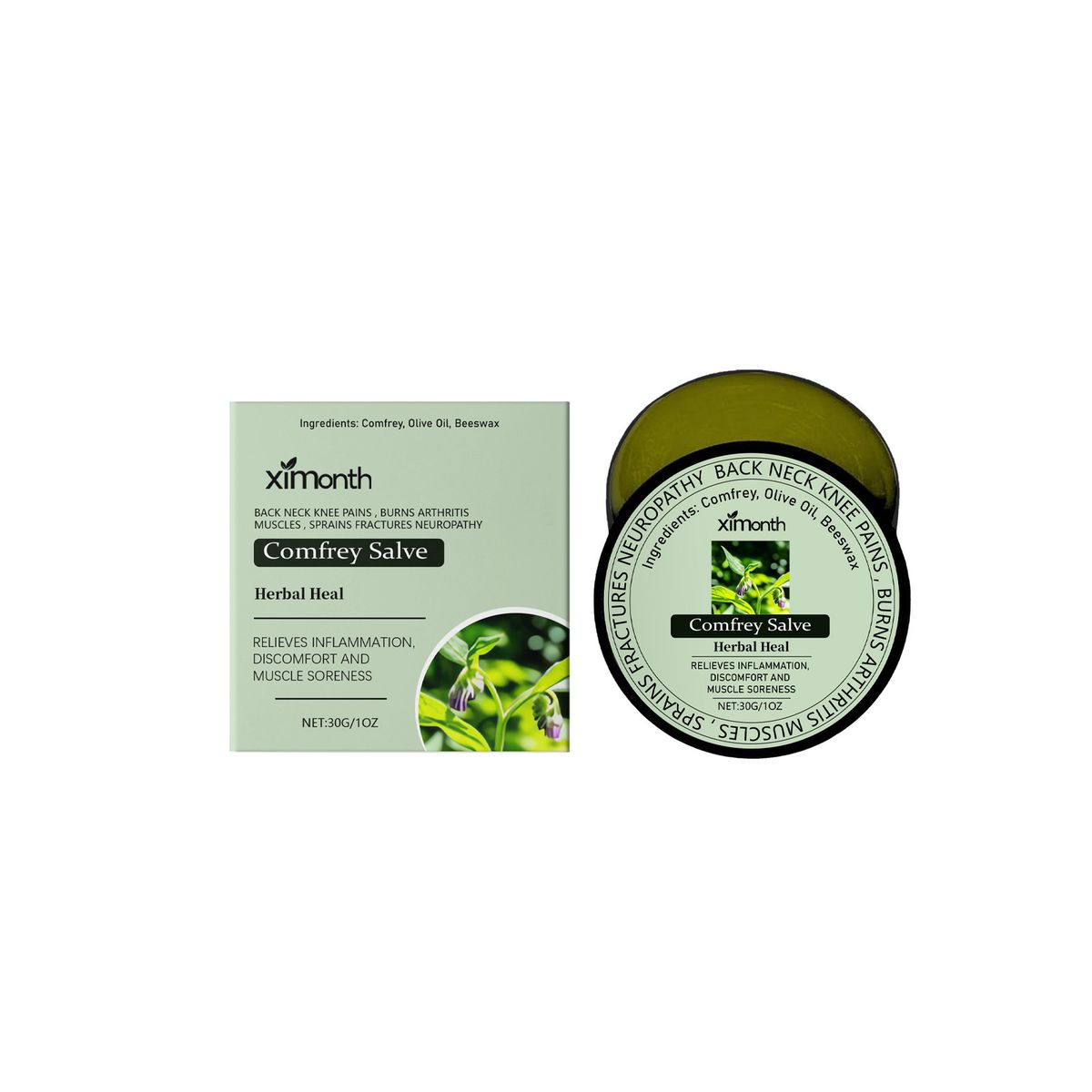 Purple Grass Soothing Care Cream Gently Nourishes Joints, Relieves Body Discomfort, Massage Care Cream_voghion.com