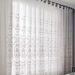 White & Black Embroidered Sheer Curtain – Semi-Sheer Voile Panel For Living Room, Bedroom, Balcony & Commercial Spaces, Ready-Made Lace Window Scrim_voghion.com