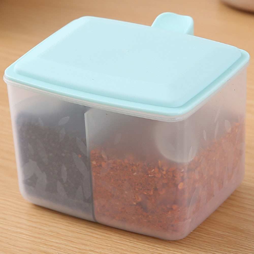10 stuks huishoudelijke plastic kruidendoos keuken zoutstrooier kruidenpot opbergdoos set kruidenpot met lepel_voghion.com