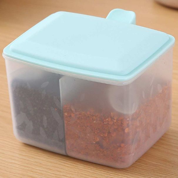 10 stuks huishoudelijke plastic kruidendoos keuken zoutstrooier kruidenpot opbergdoos set kruidenpot met lepel_voghion.com