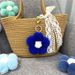 Bag Charm Creative Flower Ball Keychain Cute Plush Flower Bag Pendant Mobile Phone Accessories Car Key Ring Gift_voghion.com