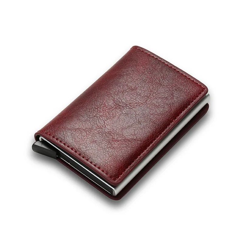 2023 Aluminium Männer Brieftasche Karte Halter Frauen Geldbörse Luxus frauen Tasche Britischen Stil Männer Business Brieftasche Kreditkarte Hinweis halter_voghion.com