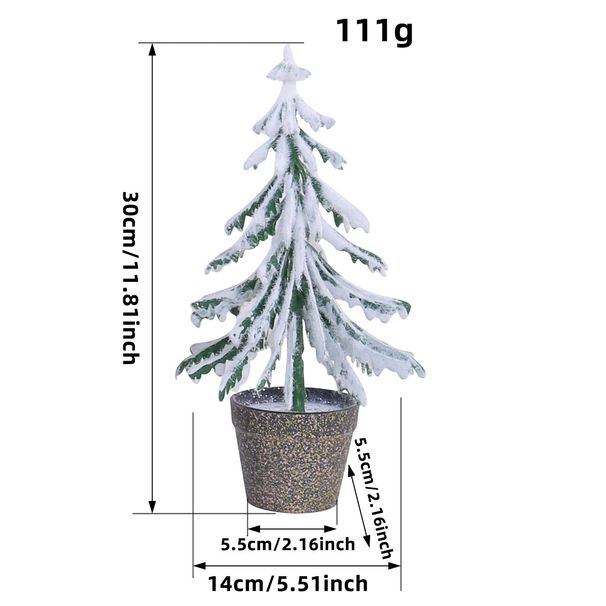 Mini Christmas Tree Decorations With Red Berries - Tabletop Fake Pine Tree For Holiday, Window Display, Party & Home Decor_voghion.com