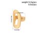 Irregular Smooth Open Jewelry Geometric Metal Style Lava Line Rings_voghion.com