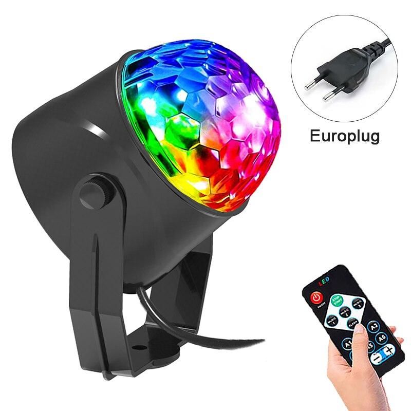 1 tk DJ diskolamp RGB diskopalli peolamp LED-projektor strobovalgus sünnipäevapeo autoklubi baaristereo YSXX_voghion.com