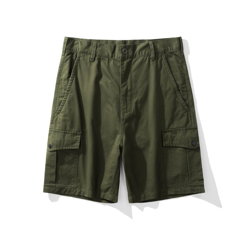 Premium Products OKONKWO Motorcycle Five Point Riding Belgium M-64 MOD Loose Camouflage Pants Multi Pocket Shorts_voghion.com