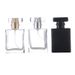 Perfume Accessories 30ml50ml Flat Square Bottle Glass Perfume Bottle Liquid Spray Perfume Bottle Glass Cosmetics Empty Bottle_voghion.com