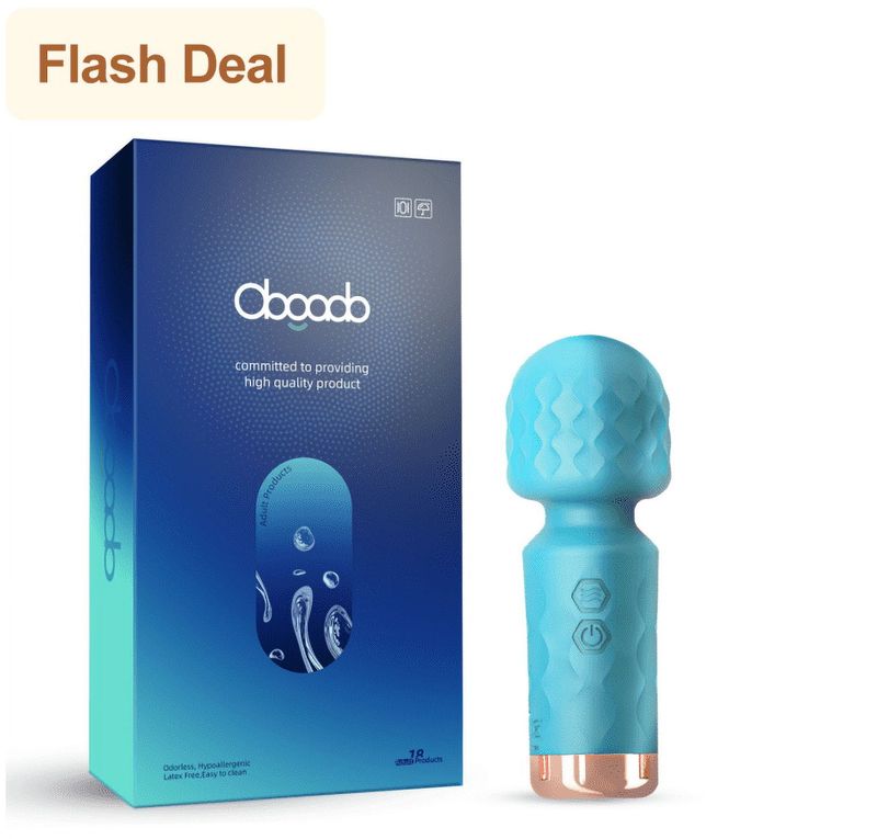 Obgado Wand Massager, Rechargeable Mini Vibrator And Adult Sex Toys For Women And Couples, Clitoris Stimulator Massager, 10 Vibrating Modes, Blue_voghion.com