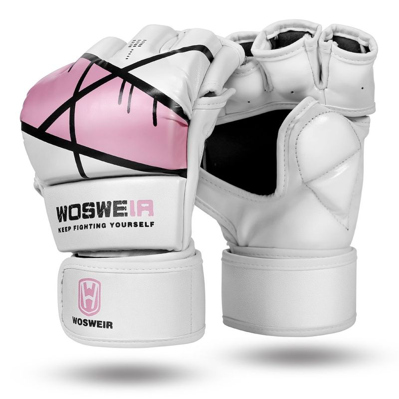 Thickened Fighting Gloves Training Boxing Men And Women Half Finger Adult Muay Thai Split Finger Boxing Gloves Sanda Dedicated Professional Fighting_voghion.com