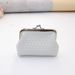 New PU leather woven cute small bag, student short card bag, hand-held key bag, zero wallet_voghion.com