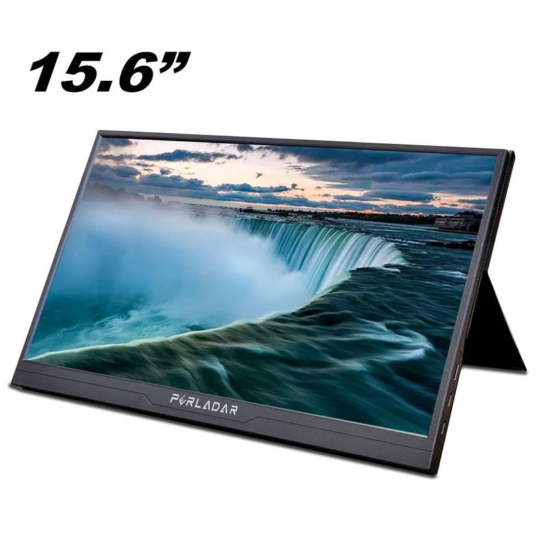 15,6palcový přenosný monitor, 1080P, IPS, TYPE-C nebo MINI HDMI připojení_voghion.com