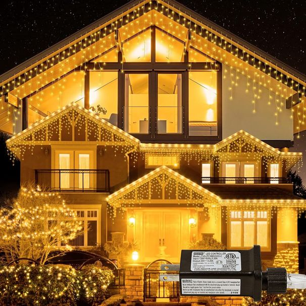 Internet Celebrity LED Low Voltage Ice Strip Curtain Day Decoration Garden Starry Sky Waterfall Light_voghion.com