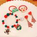 Set di gioielli natalizi per bambini, set di braccialetti e anelli con perline festive con ciondoli a forma di Babbo Natale, pupazzo di neve e albero in scatole regalo rosse, regalo per le feste e bomboniere Je_voghion.com