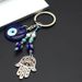 Accessories Blue Eyes Palm Keychain Beaded Pendant_voghion.com