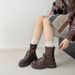 Plateau-Kurzstiefel für Damen, Martin 2025, neuer Schnürstiefel im britischen Stil, vielseitiger Reißverschluss hinten, Schlankheitsstiefel_voghion.com