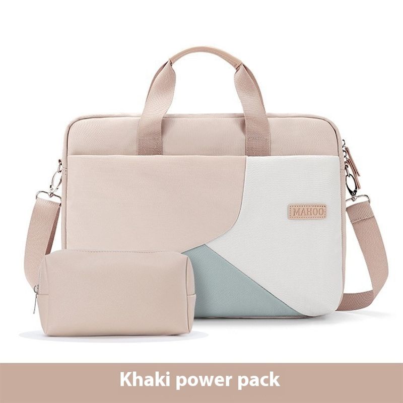 Laptop color blocked laptop bag suitable for Apple, Huawei, 13.315.6-inch waterproof_voghion.com