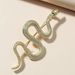 New style niche design snake brooch retro fashion simple all match snake clothing pin accessories anti exposure_voghion.com