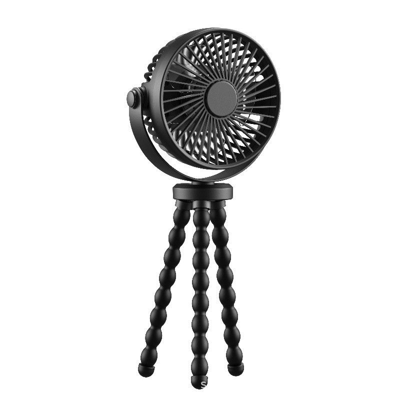 Silicone Hose Octopus Desktop Large Capacity Small Portable Mini Outdoor Silent Stroller Handheld Fan_voghion.com