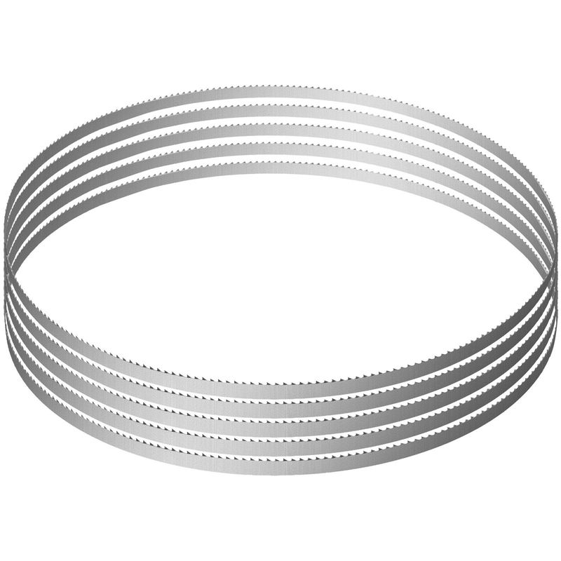 VEVOR Band Saw Blade, 65x0.63x0.02 Inch, 5 PCS/Pack Meat Bandsaw Blades For Replacement, Carbon Steel Blade, Meat Cutting Blade Wrapped By Rust-Proof Paper, Fit For Commercial Bone Saw Machines_voghion.com