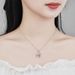 Moissanite clavicola catena cuore ciondolo moda donna S925 argento collana di diamanti gioielli_voghion.com