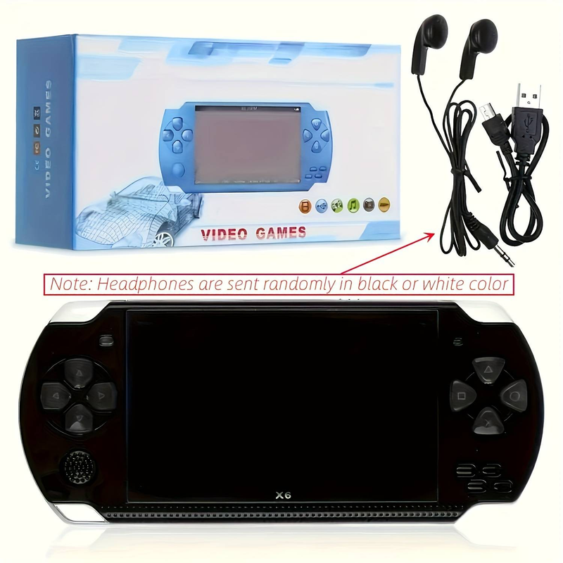 Die tragbare Spielekonsole X6 verfügt über einen 4,3-Zoll-HD-Großbildschirm, 8 GB RAM, über 20.000 integrierte Spiele sowie Musik-, Video- und E-Book-Funktionen_voghion.com