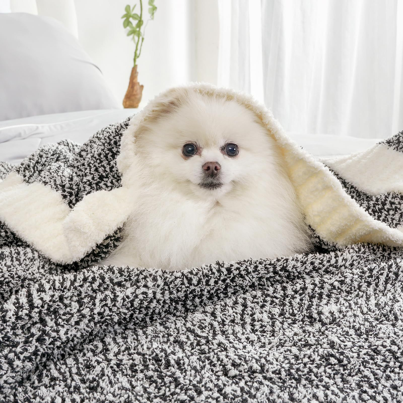 Super Soft Comfortable Warm Knitted Breathable Lightweight Fluffy Plush Blanket Bed And Sofa Travel Camping_voghion.com