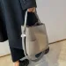Designer 2025 Commuting Fashion Basic Versatile Simple Wide Bucket Single Shoulder Crossbody Bag_voghion.com