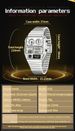SANDA LED Electronic Square Men's Youth Casual Multi-function Thermometer Stopwatch Chronograph Men’s Watch_voghion.com