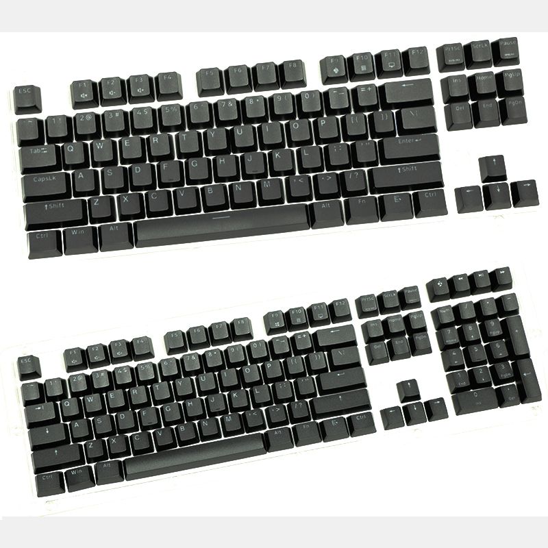 Cherry Cherrymx1.0 Nøglekapsel 87/108 TKL Nical-tastatur, enkelt, original, gennemsigtig, lukket skrifttype_voghion.com