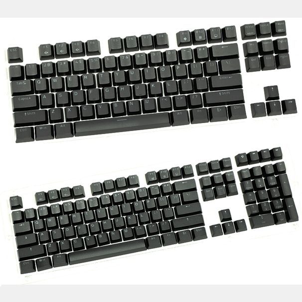 Cherry Cherrymx1.0 Nøglekapsel 87/108 TKL Nical-tastatur, enkelt, original, gennemsigtig, lukket skrifttype_voghion.com