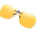 Polarized Sunglasses New Square Aluminum-Magnesium Alloy Flat Lenses Fishing And Driving Eyewear Clip Ons_voghion.com