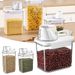 Transparent Grain Storage Box With Measuring Cup Durable Moisture-Proof Sealing Cans For Cereal Mung Beans-AH_voghion.com