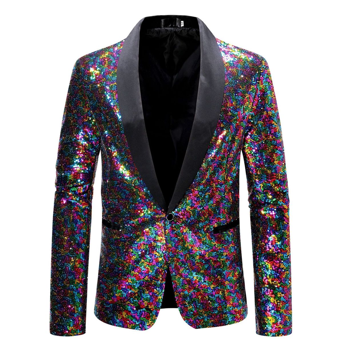 Men out dress gold sequin suit_voghion.com