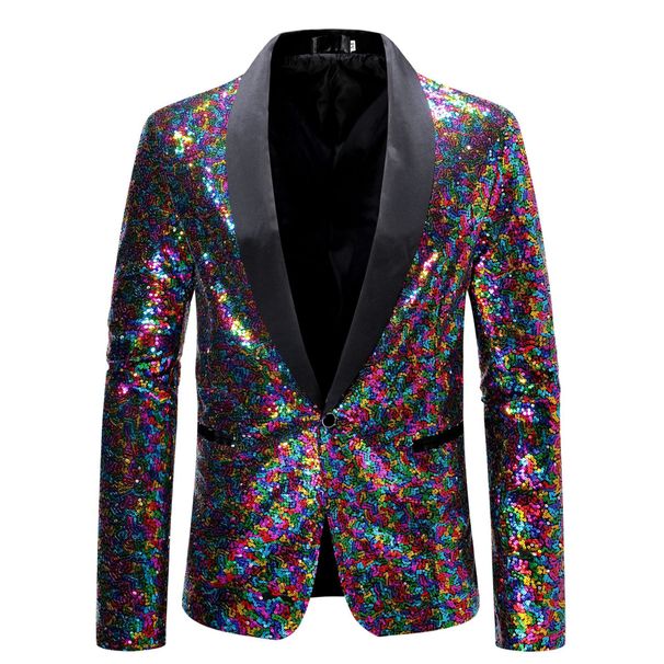 Men out dress gold sequin suit_voghion.com