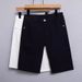 2025 Denim Shorts For Men, Summer Thin Loose Straight Slim Korean Style Casual Stretch Five-Point Mid-Length Shorts,_voghion.com