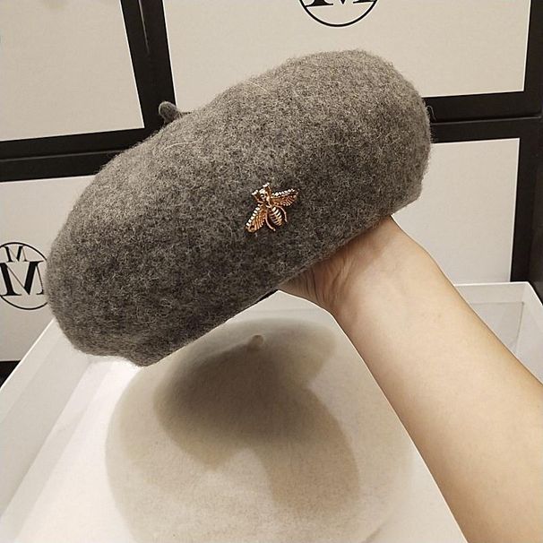 Cappello da pittore retrò con berretto britannico in lana da donna, autunno e inverno, alla moda_voghion.com