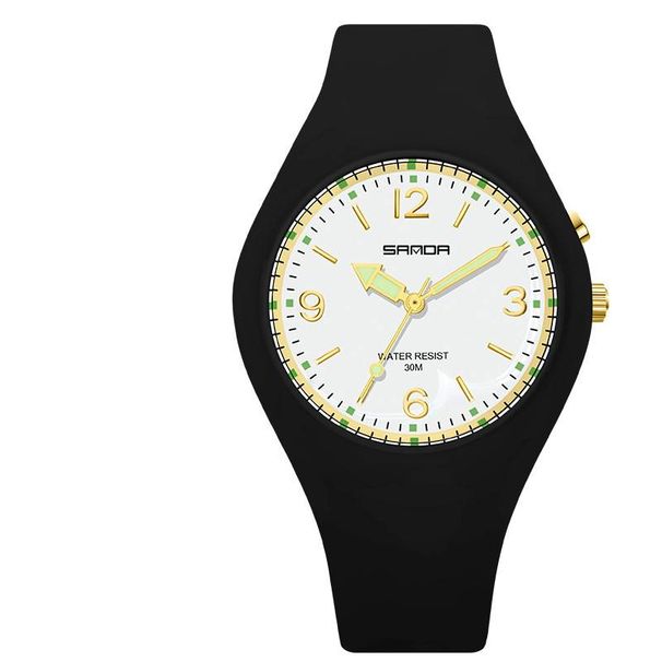 Orologio sportivo al quarzo con quadrante luminoso - Cassa in resina leggera, vetro minerale, impermeabile fino a 30 m, display analogico-digitale, movimento luminoso, orologio da studente_voghion.com