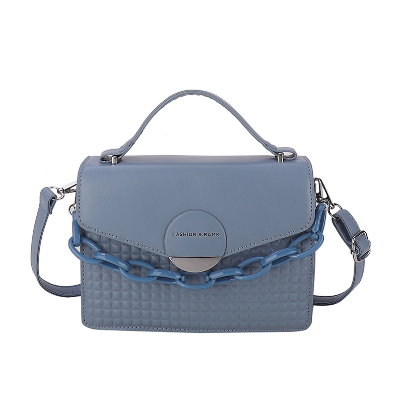 New Bag Women's Fashion Chain Handbag High-end Trendy All-match One-shoulder diagonal bag net red plaid small square bag_voghion.com