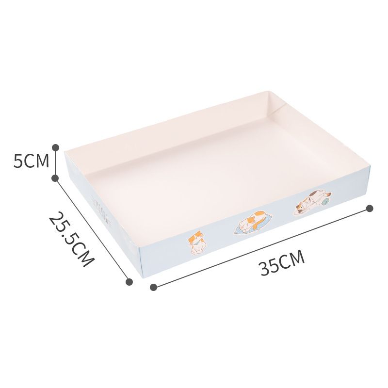 Kattoalett Resor Hopfällbar Kattsandsbassäng med stor kapacitet Förtjockad Hushållsförråd för kattsand Engångsbassäng för kattsand_voghion.com