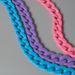 Candy Fishbone Colorful Acrylic Resin Contrast Color Handmade Detachable Thick Bag Decoration Chain_voghion.com