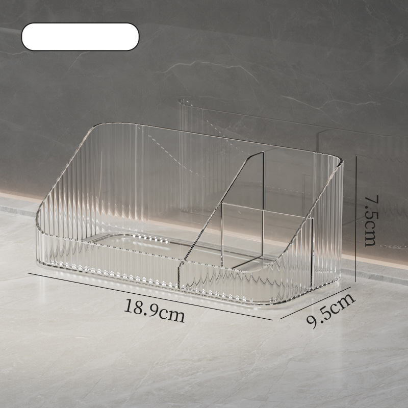 Mirror Cabinet Storage Box Bathroom Sink Lipstick Skin Care Products Rack Bathroom Cabinet Oblique Storage Box_voghion.com