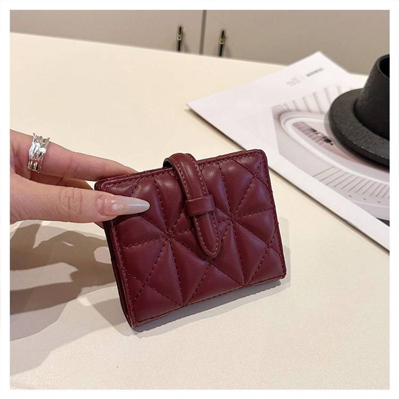 Women’s Bags New Urban Simple Solid Color Fashion PU Coin Purse Ladies Wallet Short_voghion.com
