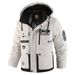 Herrenbekleidung Wasserdichte Winterjacke mit Kapuze für Herren – Schwerer, isolierter Parka_voghion.com