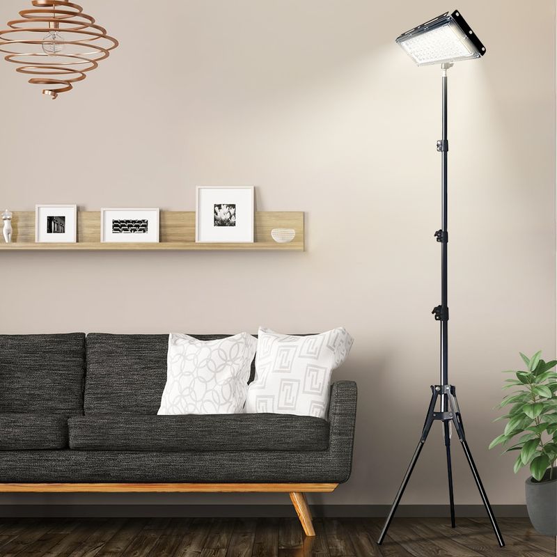 LED Floor Lamp - Adjustable Color Temperature & Brightness Modern Floor Lamps, USB Power Stanging Work Light For Reading Office Living Room Bedroom_voghion.com