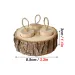 Juguete de madera redondo para masticar loros, suministros educativos para pájaros pequeños, loros, hámsteres, conejos, juguetes para masticar y buscar comida._voghion.com