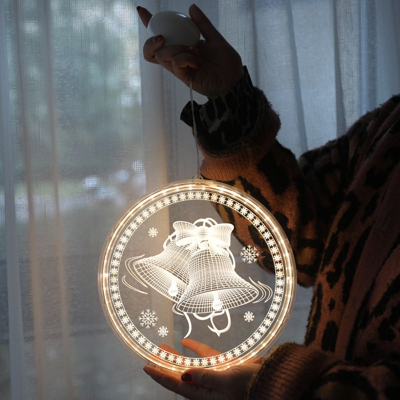 Festive LED Christmas String Lights - 22cm Santa, Snowman, Tree & Snowflake Designs - Battery Operated Indoor/Outdoor Holiday Decor"_voghion.com