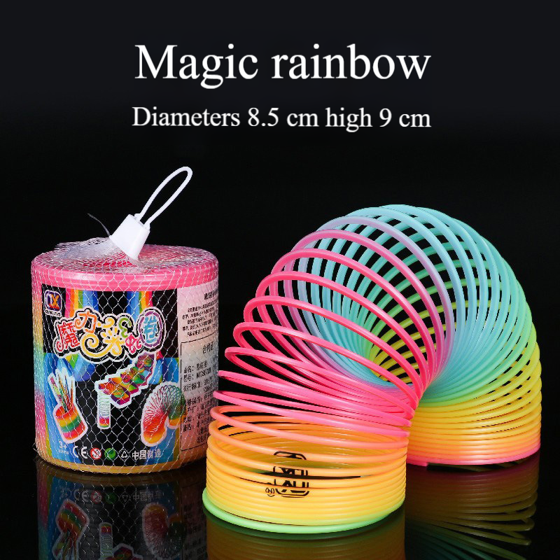 Large Rainbow Hoop 8.7*9 Rainbow Hoop Children's spring hoop Magic Hula hoop party toy_voghion.com