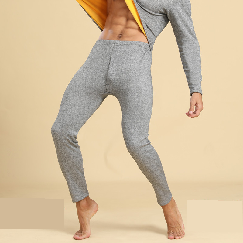 Underwear & Sleepwears Men's Fleece-Lined Thermal Pants - Winter Warm Fleece-Lined Joggers, Windproof Thermal Underwear For Outdoor & Indoor Wear​_voghion.com
